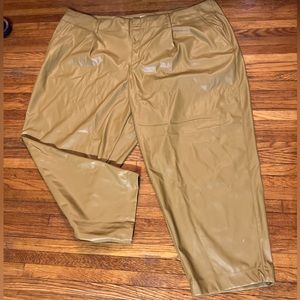 Faux leather pants